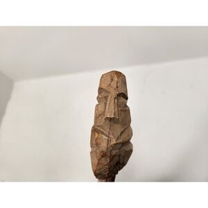 Antique‎ Unusual Carved Wooden Scepter Eastern Island Tribal Figure